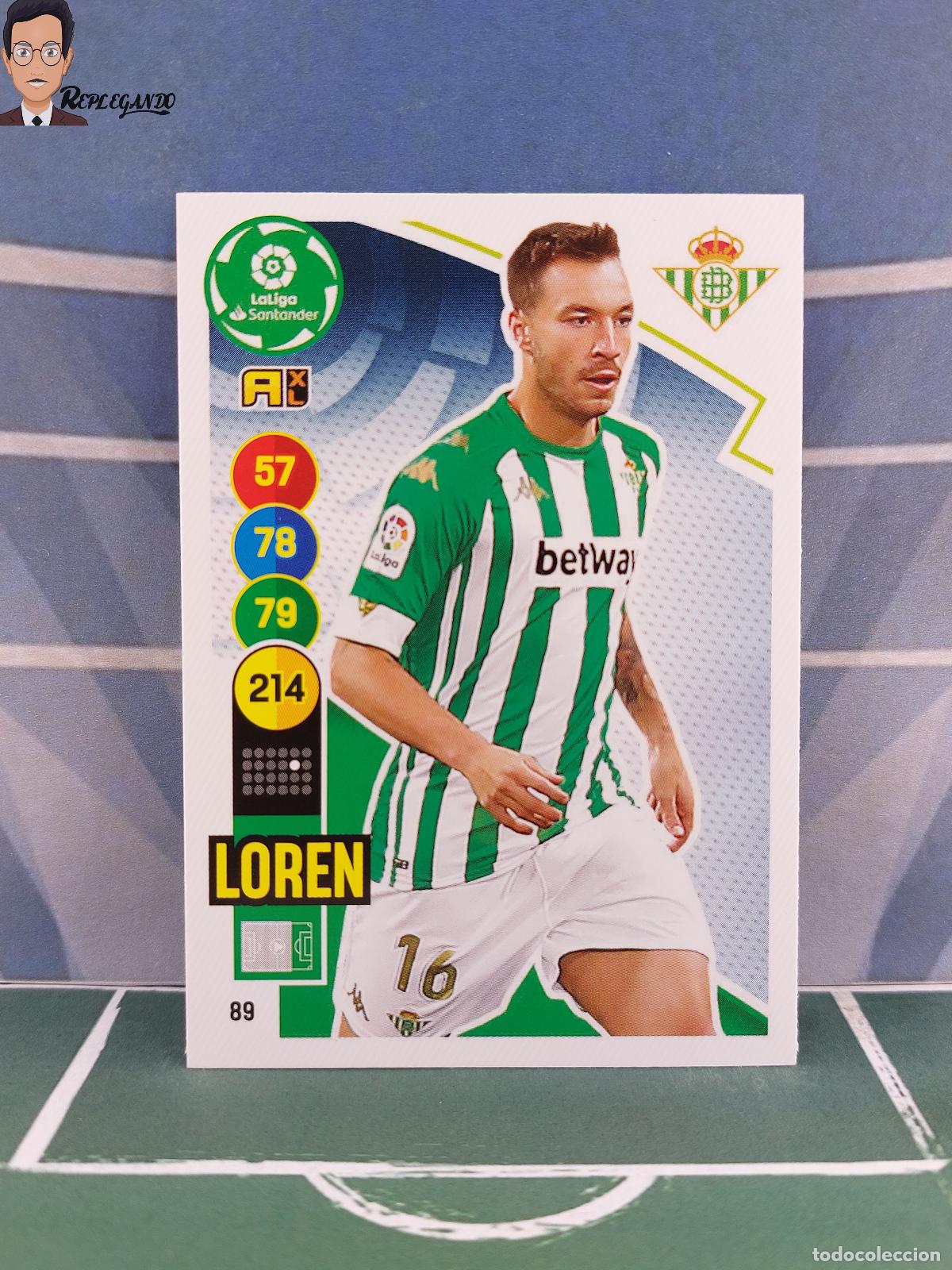 Figurine di Calcio: LOREN N&ordm; 89 (REAL BETIS) ADRENALYN XL 2020 2021 PANINI 20 21 CARD LIGA TARJETA FICHA CROMO
