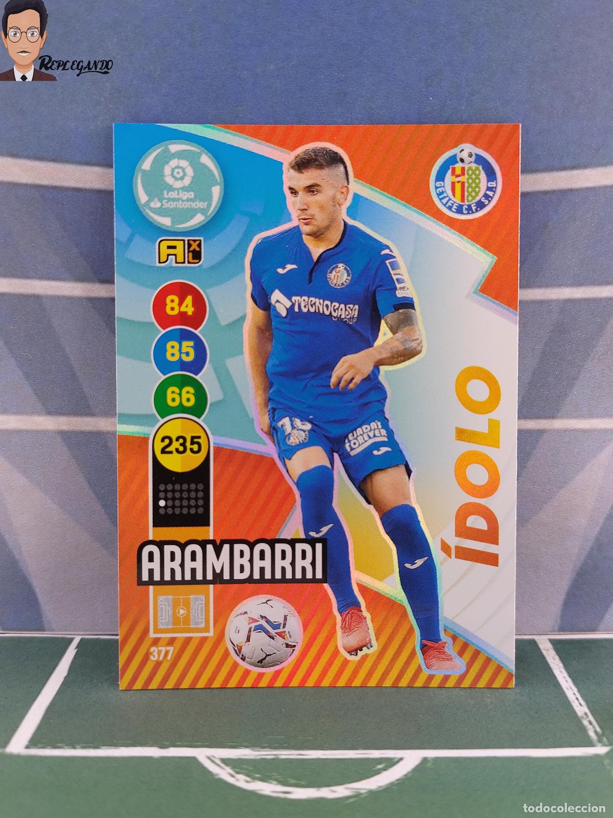 Cromos de f&uacute;tbol: ARAMBARRI N&ordm; 377 / &Iacute;DOLO (GETAFE CF) ADRENALYN XL 2020 2021 PANINI 20 21 CARD LIGA TARJETA FICHA