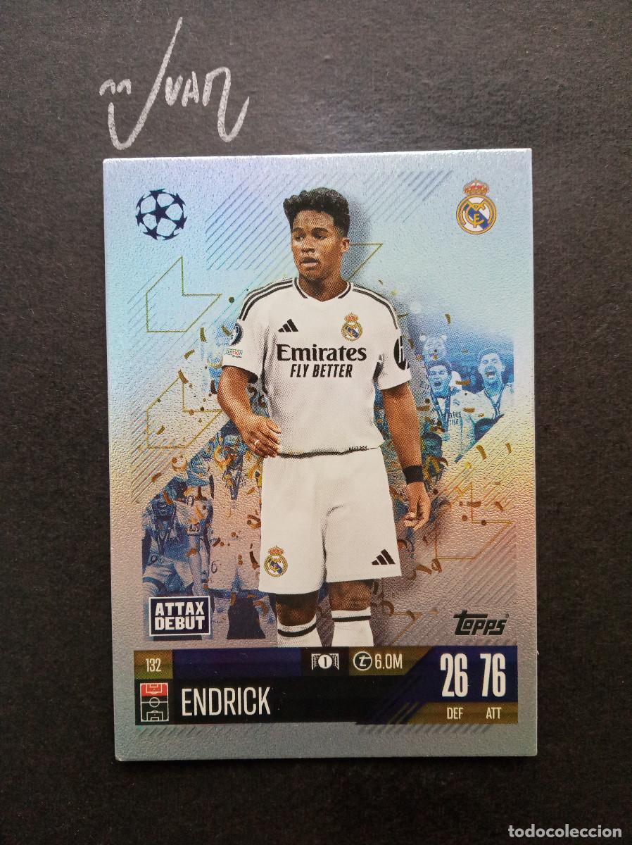 Cromos de Futebol: N&ordm; 132 ENDRICK REAL MADRID BRASIL ⚽ TOPPS &reg; MATCH ATTAX CHAMPIONS LEAGUE 2024 2025 24 25