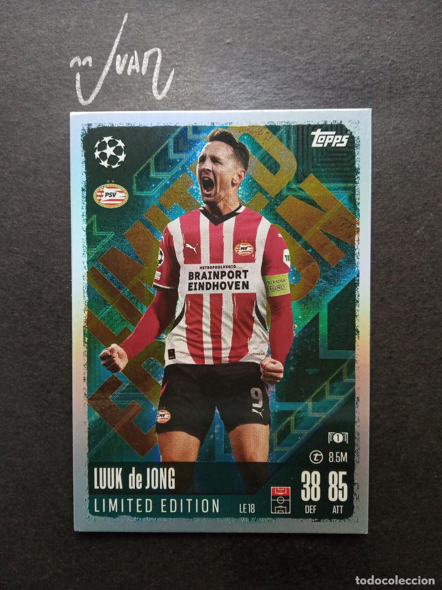 Football Stickers: LE 18 LIMITED EDITION LUUK DE JONG PSV EINDHOVEN HOLANDA ⚽ TOPPS &reg; MATCH ATTAX EXTRA 2024 2025 24 25