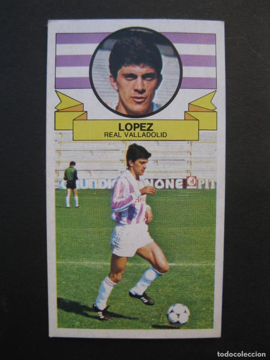 Fu&szlig;ball-Sticker: LOPEZ (R. VALLADOLID) - CAMPEONATO DE LIGA 85/86 - EDICIONES ESTE.