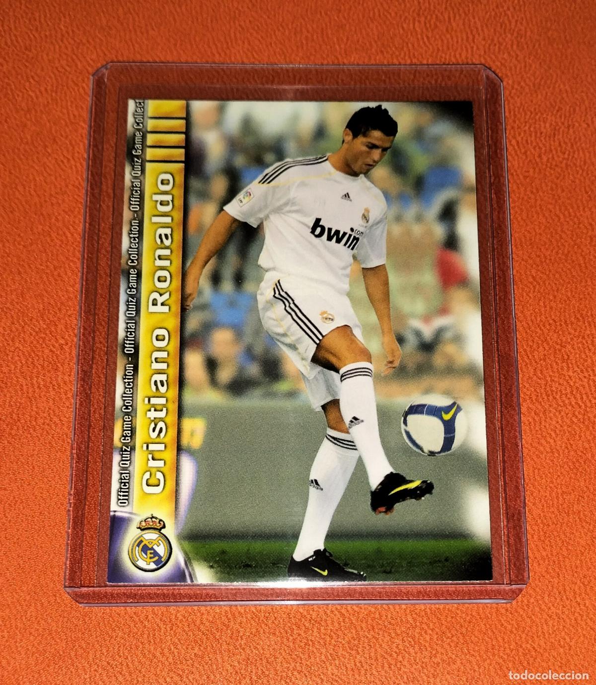 Cromos de F&uacute;tbol: 45 CRISTIANO RONALDO REAL MADRID CARD MUNDICROMO SPORT LIGA FUTBOL QUIZ GAME 2009 2010 09 10
