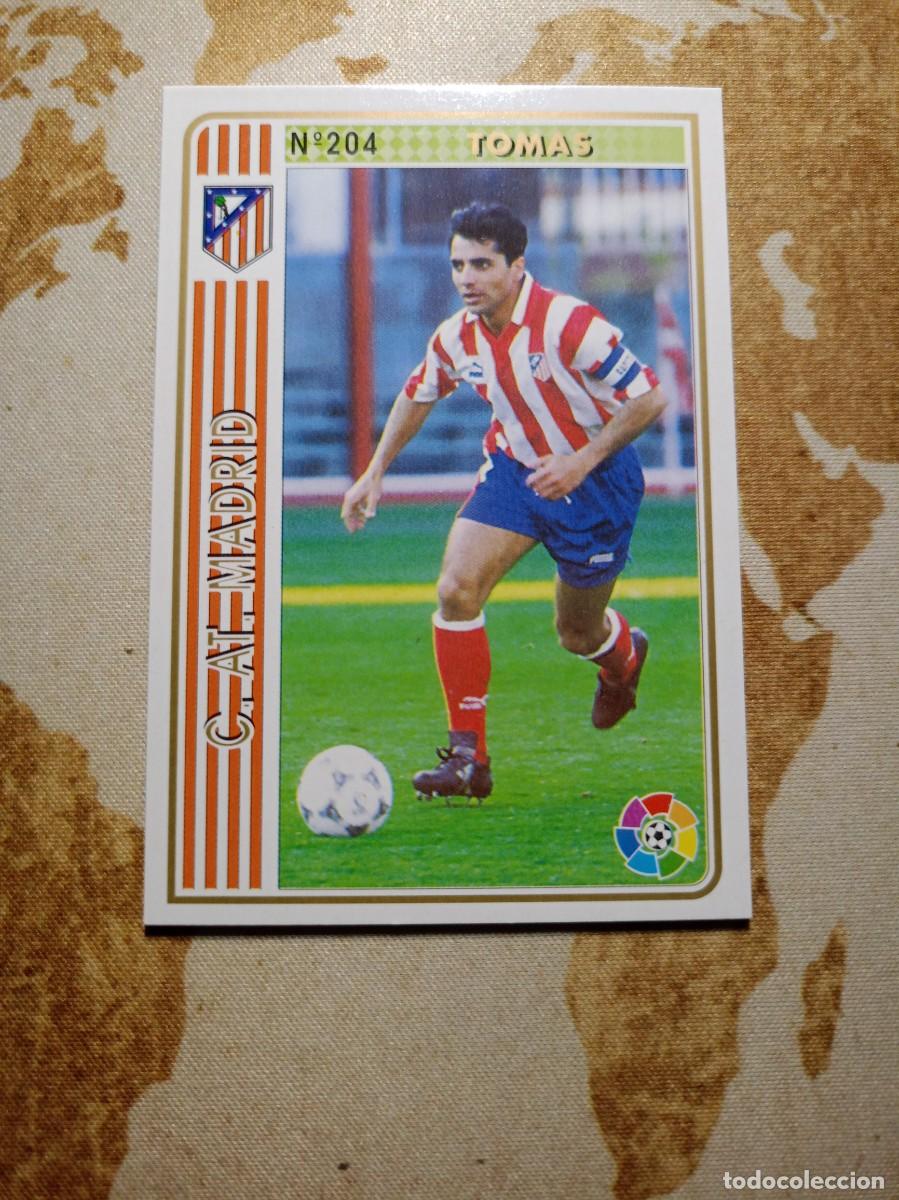 Cromos de f&uacute;tbol: Atl&eacute;tico de Madrid 204 TOM&Aacute;S Mundicromo las fichas de la liga 1994-95