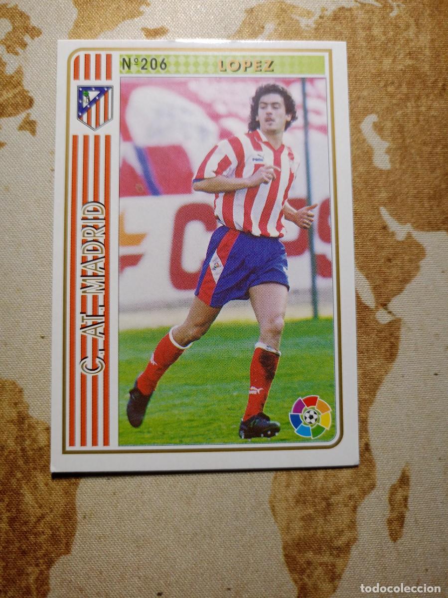Fu&szlig;ball-Sticker: Atl&eacute;tico de Madrid 204 L&Oacute;PEZ Mundicromo las fichas de la liga 1994-95