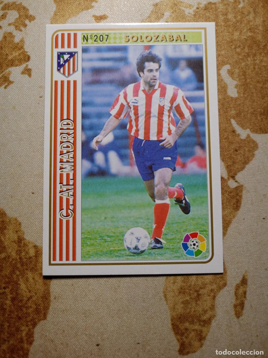 Fu&szlig;ball-Sticker: Atl&eacute;tico de Madrid 207 SOLOZABAL Mundicromo las fichas de la liga 1994-95
