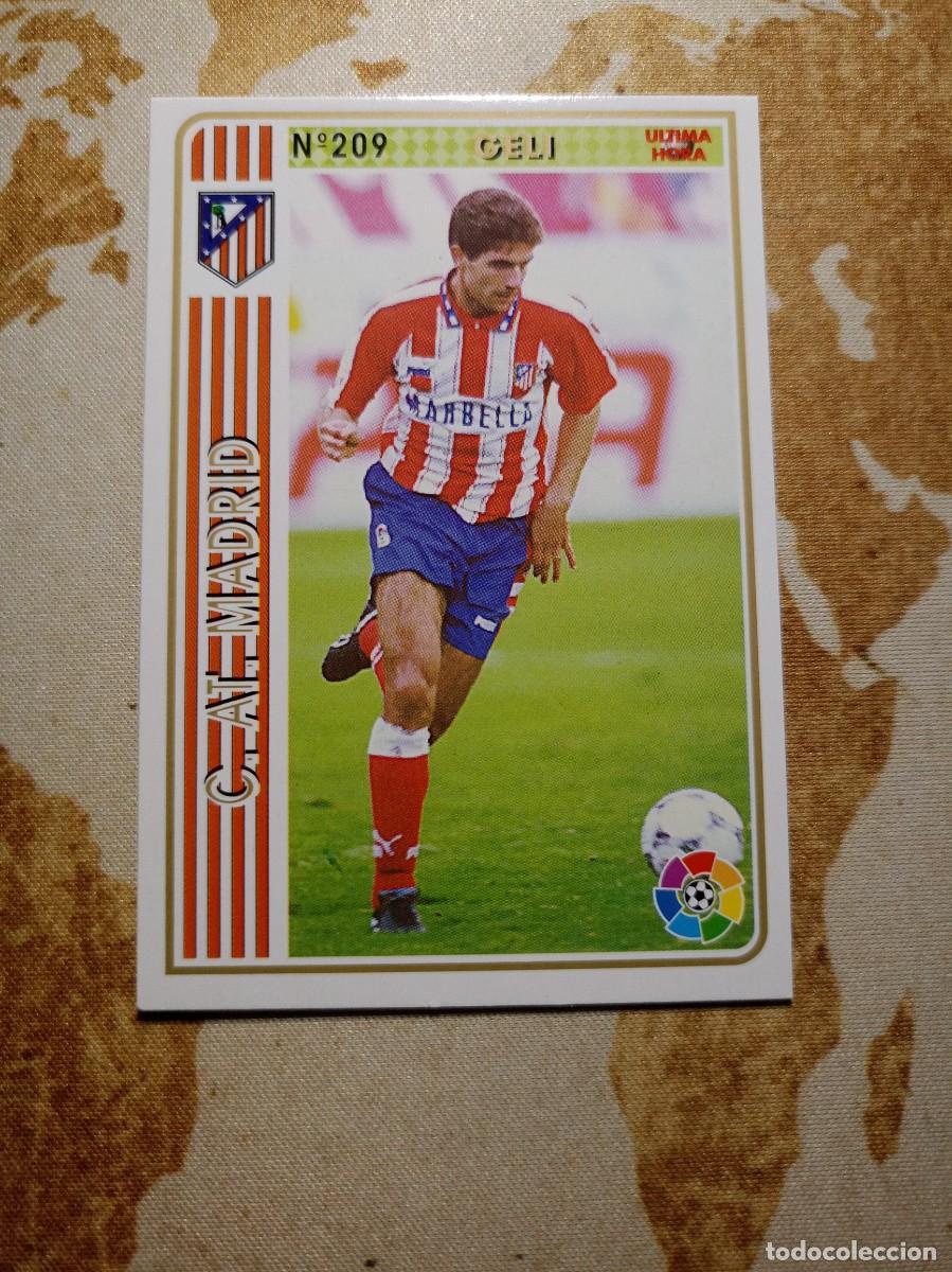 Fu&szlig;ball-Sticker: Atl&eacute;tico de Madrid 209 GELI &uacute;ltima hora Mundicromo las fichas de la liga 1994-95