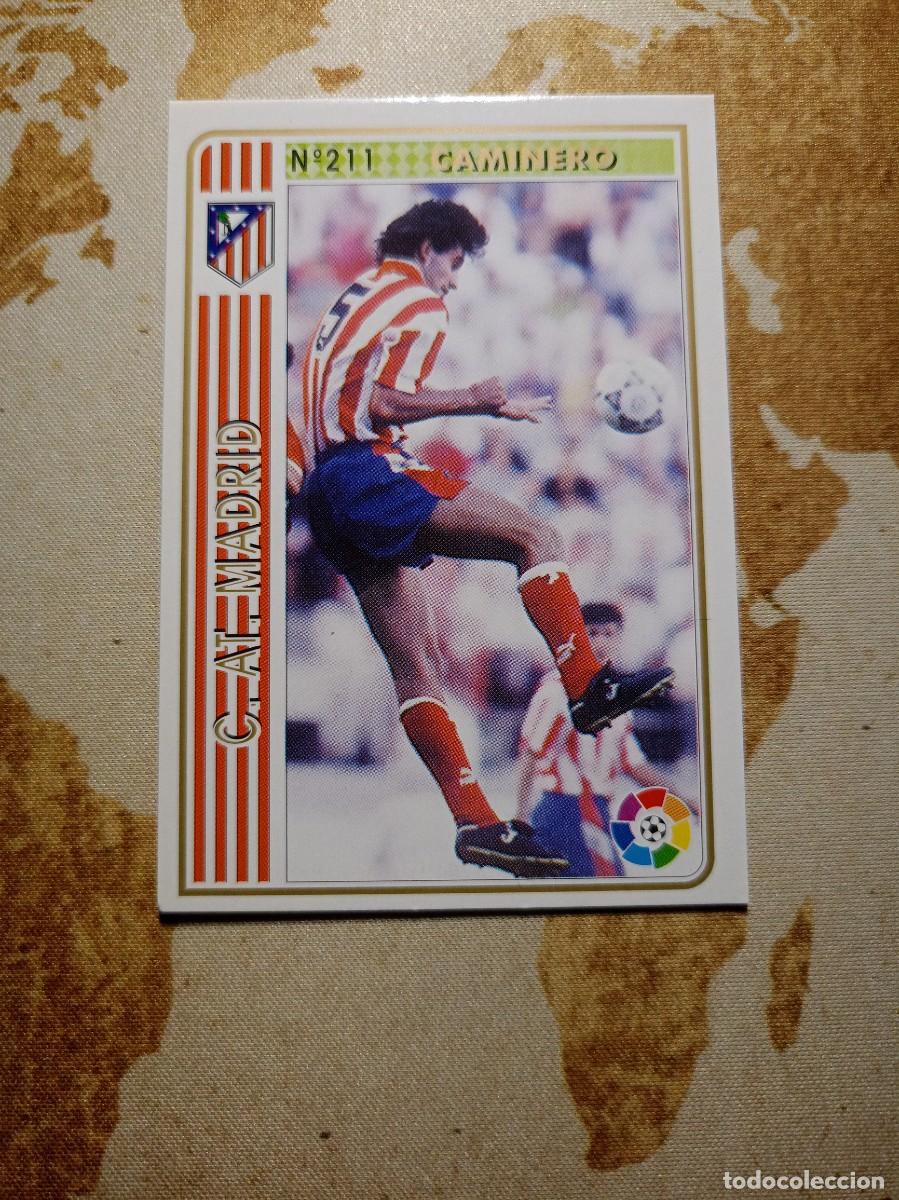 Football Stickers: Atl&eacute;tico de Madrid 211 CAMINERO Mundicromo las fichas de la liga 1994-95