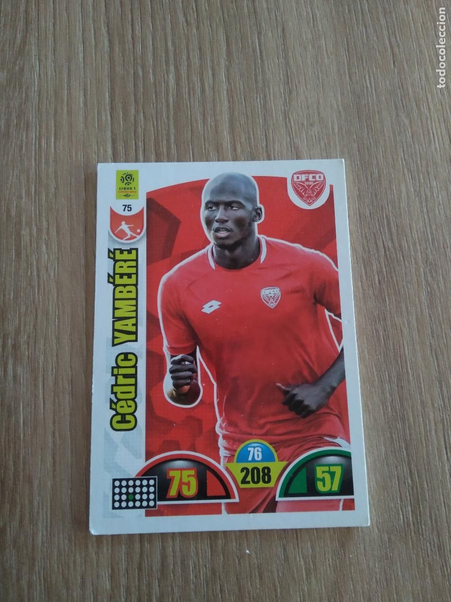Fu&szlig;ball-Sticker: 75 CEDRIC YAMBERE DIJON CROMO FUTBOL PANINI LIGUE 1 FOOT 2018-2019 ADRENALYN LIGA FRANCIA 18-19