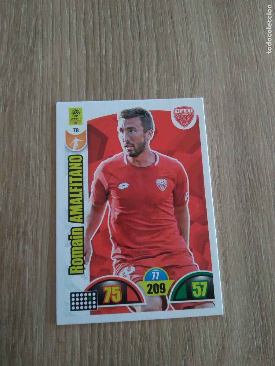 Fu&szlig;ball-Sticker: 78 ROMAIN AMALFITANO DIJON CROMO FUTBOL PANINI LIGUE 1 FOOT 2018-2019 ADRENALYN LIGA FRANCIA 18-19
