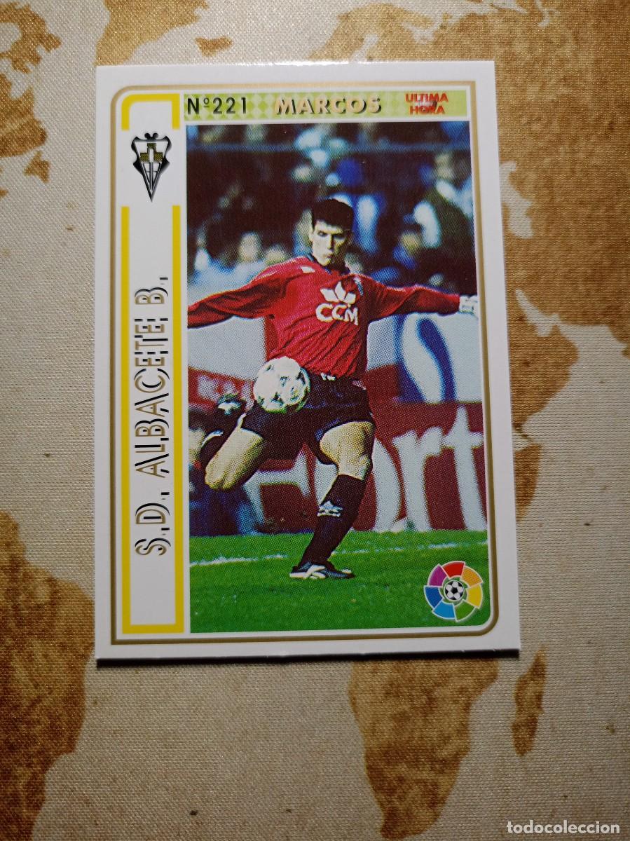 Fu&szlig;ball-Sticker: Albacete 221 MARCOS &Uacute;ltima hora Mundicromo las fichas de la liga 1994-95