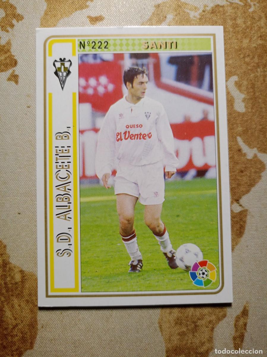 Cartes &agrave; collectionner de Football: Albacete 222 SANTI Mundicromo las fichas de la liga 1994-95