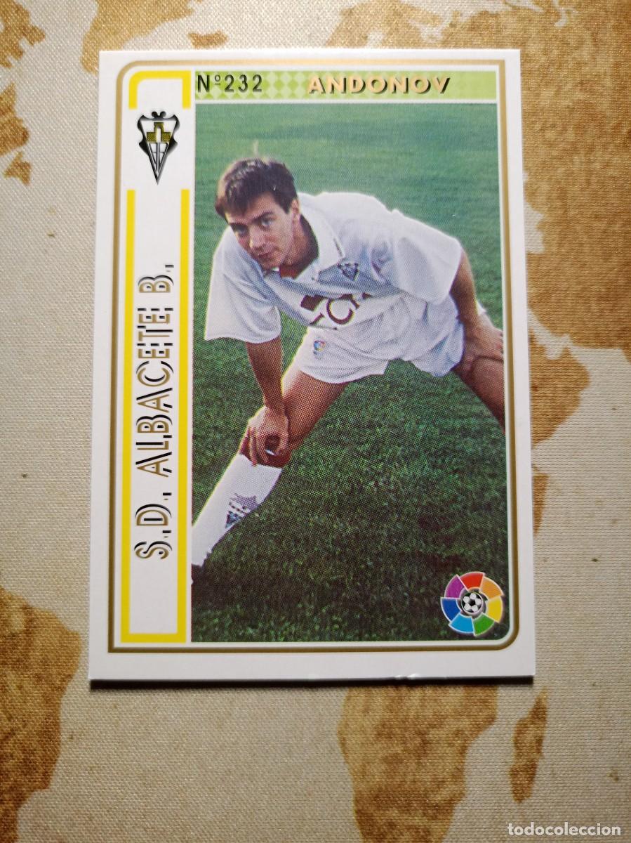 Fu&szlig;ball-Sticker: Albacete 232 ANDONOV Mundicromo las fichas de la liga 1994-95
