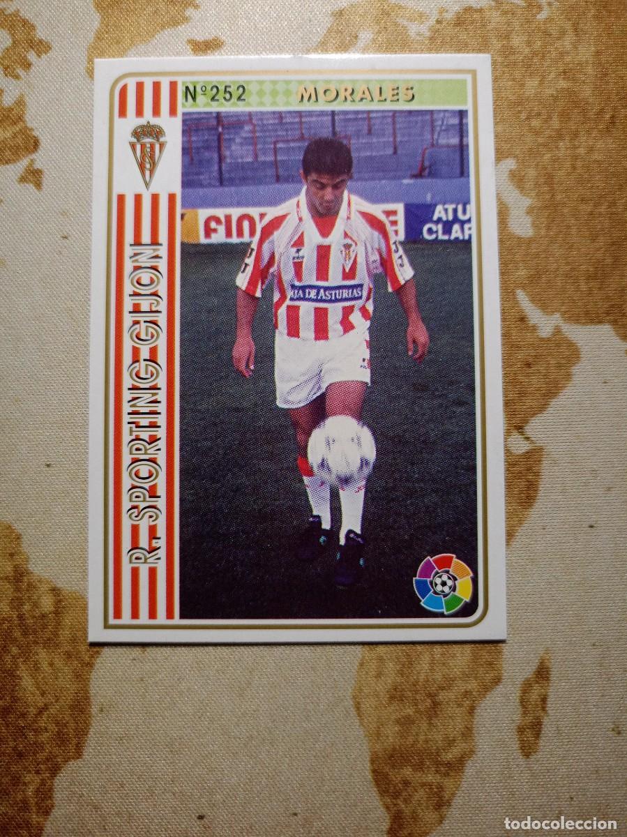 Figurine di Calcio: Sporting 252 MORALES Mundicromo las fichas de la liga 1994-95