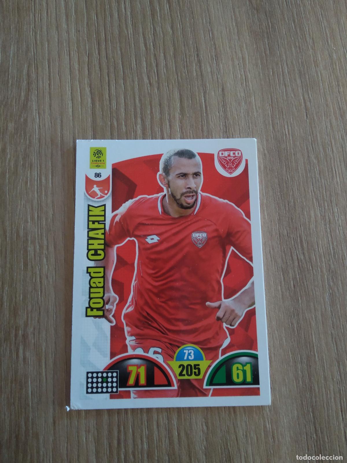 Fu&szlig;ball-Sticker: 86 FOUAD CHAFIK DIJON CROMO FUTBOL PANINI LIGUE 1 FOOT 2018-2019 ADRENALYN LIGA FRANCIA 18-19