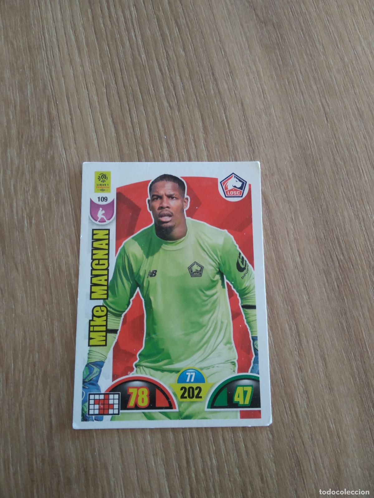 Fu&szlig;ball-Sticker: 109 MAIGNAN LOSC LILLE CROMO FUTBOL PANINI LIGUE 1 FOOT 2018-2019 ADRENALYN LIGA FRANCIA 18-19