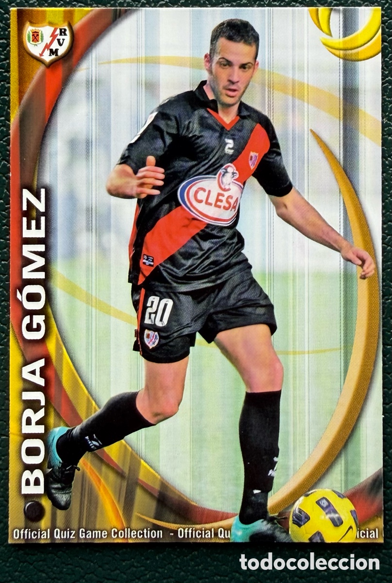 Cromos de F&uacute;tbol: 1264 BORJA GOMEZ RAYO VALLECANO FICHAS ALBUM MUNDICROMO 2010 2011 10 11