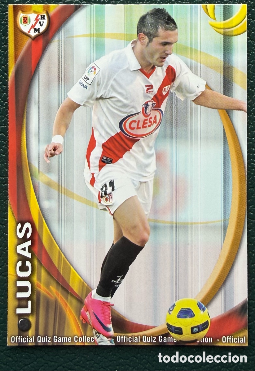 Cromos de F&uacute;tbol: 1265 LUCAS RAYO VALLECANO FICHAS ALBUM MUNDICROMO 2010 2011 10 11