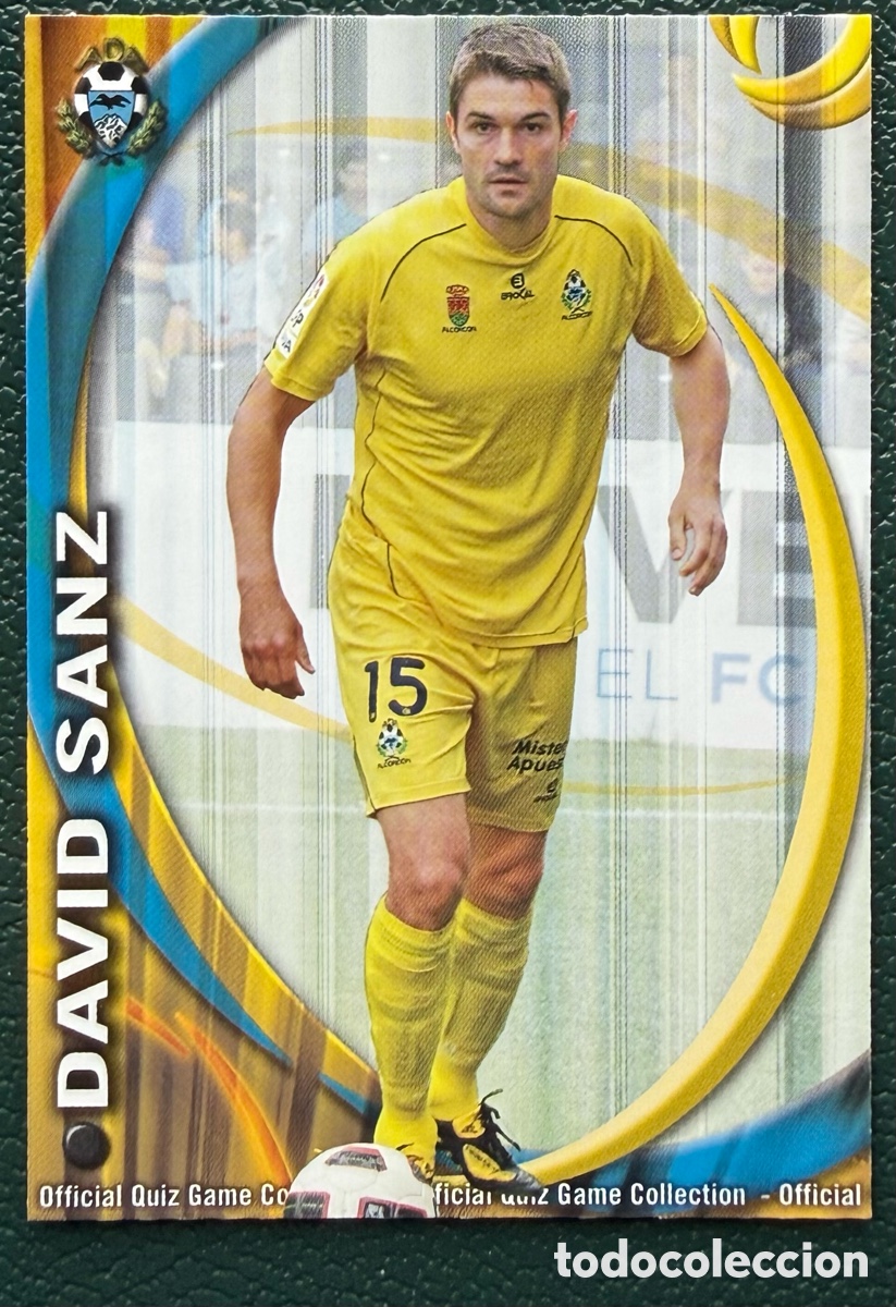 Cromos de F&uacute;tbol: 1268 DAVID SANZ AD ALCORCON FICHAS ALBUM MUNDICROMO 2010 2011 10 11
