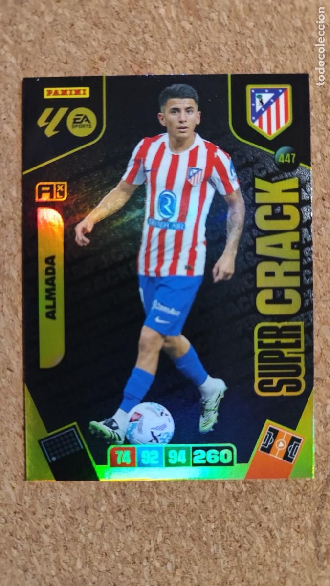 Football Stickers: ADRENALYN XL LA LIGA 25/26 CARD SUPERCRACK ALMADA AT MADRID # 447 PANINI
