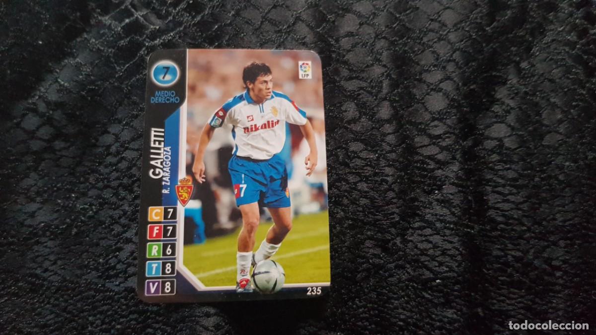 Cromos de F&uacute;tbol: Cromo Derby Total 2004/2005 04/05 N&ordm; 235 Galletti (Real Zaragoza) PANINI