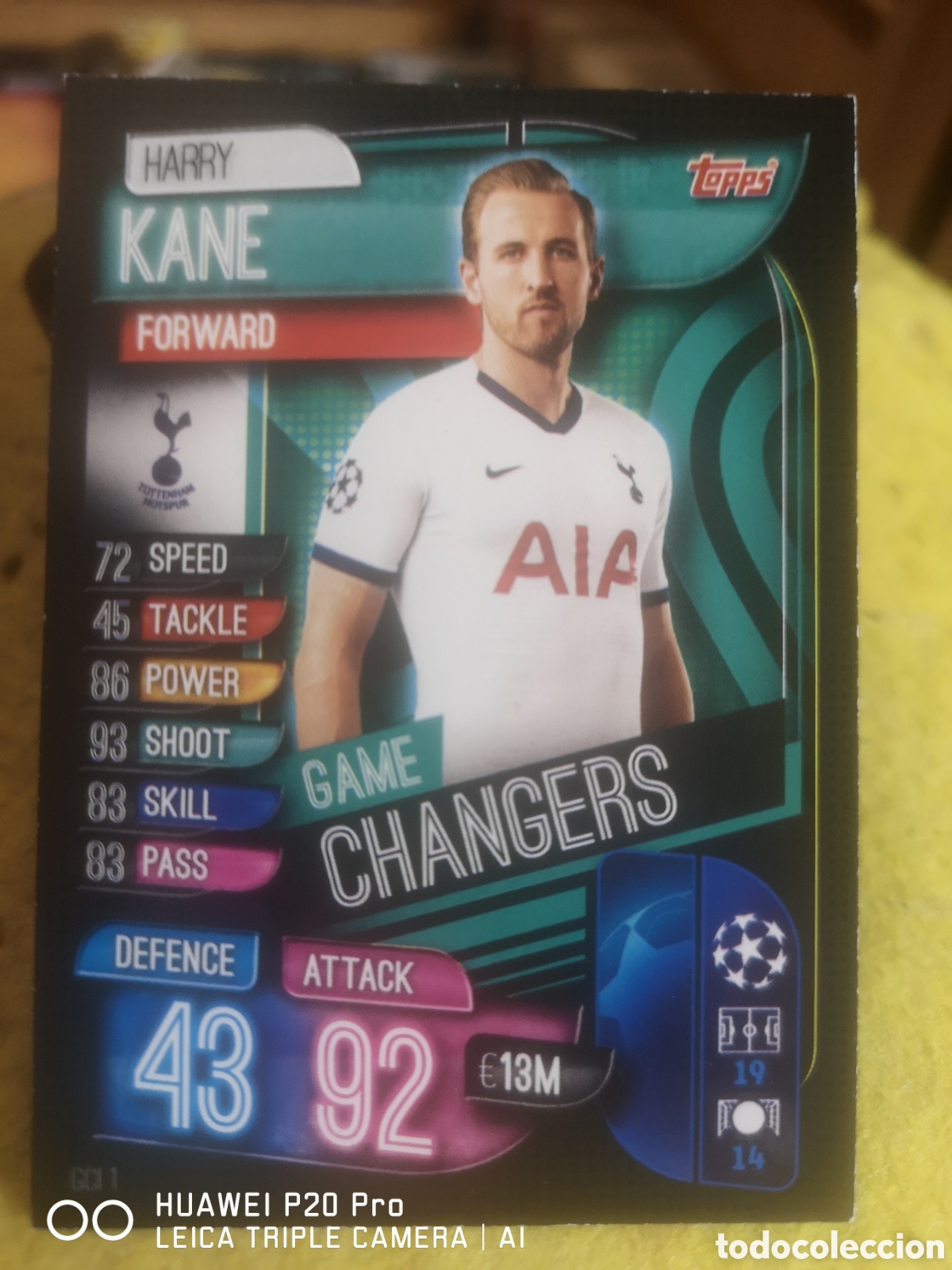 Figurine di Calcio: TOPPS MATCH ATTAX 2019 - 2020 GAME CHANGERS - Harry Kane Tottenham