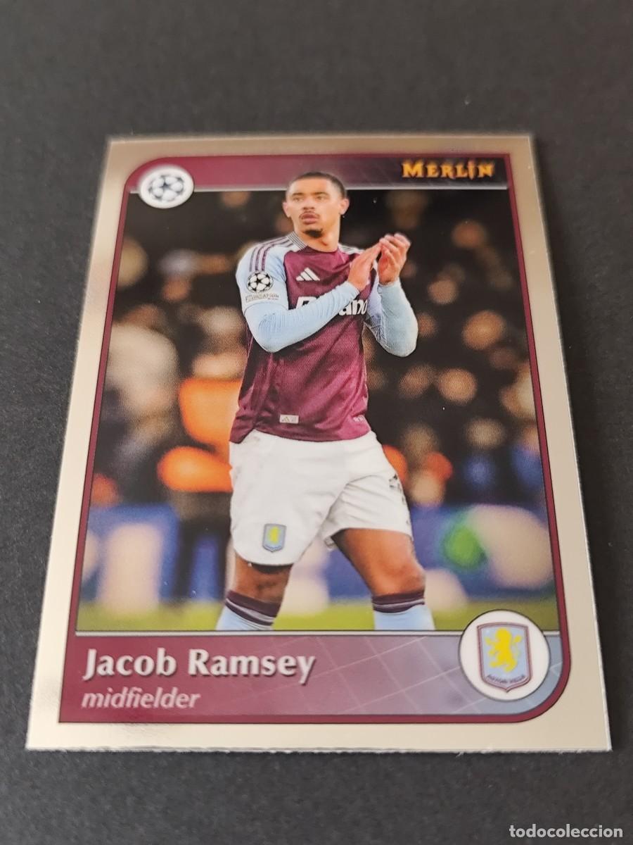 Football Stickers: 41 JACOB RAMSEY ASTON VILLA TOPPS MERLIN UEFA 2024/2025 24/25