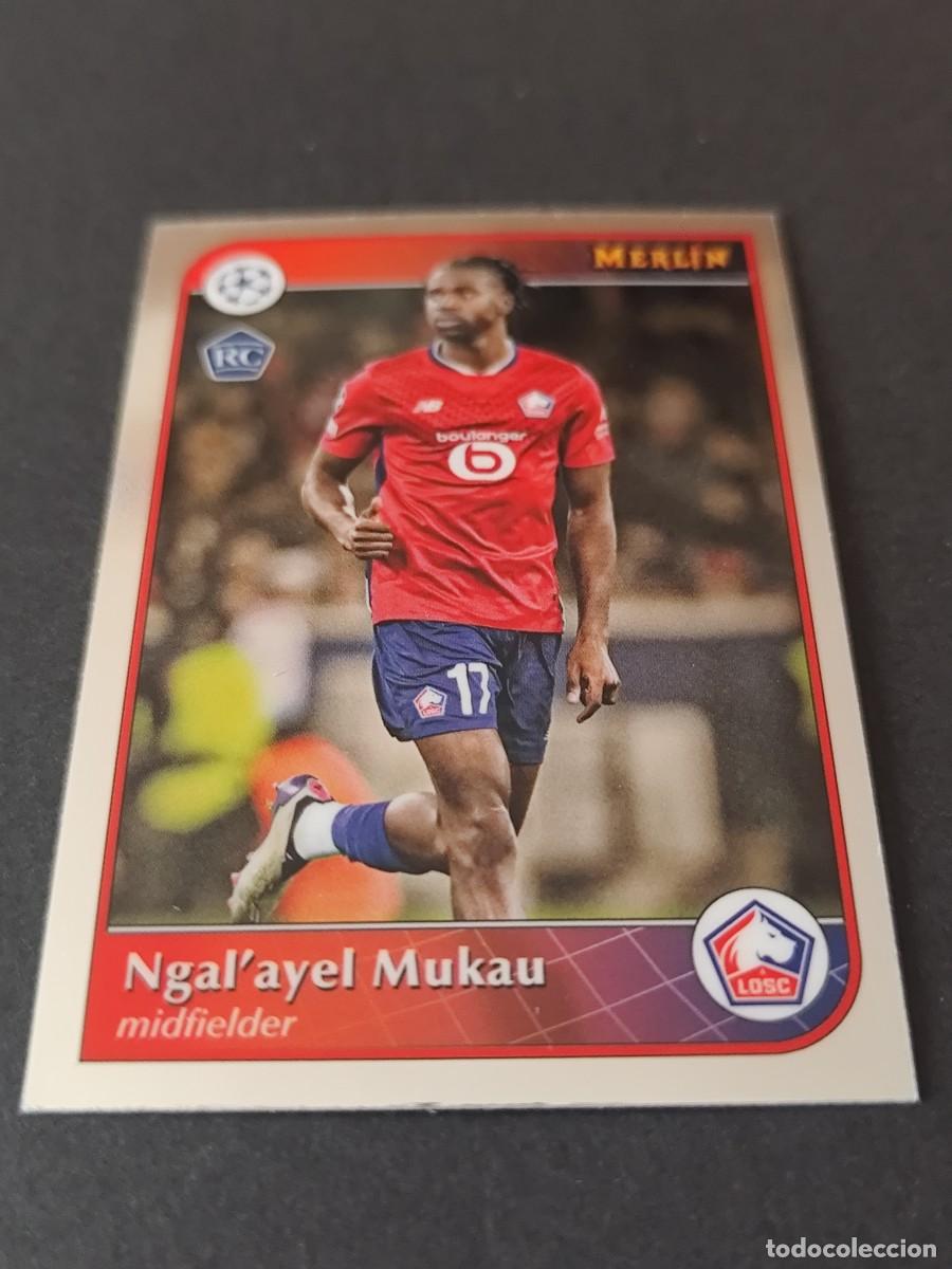 Cartes &agrave; collectionner de Football: 111 NGAL'AYEL NGALAYEL MUKAU LOSC LILLE TOPPS MERLIN UEFA 2024/2025 24/25