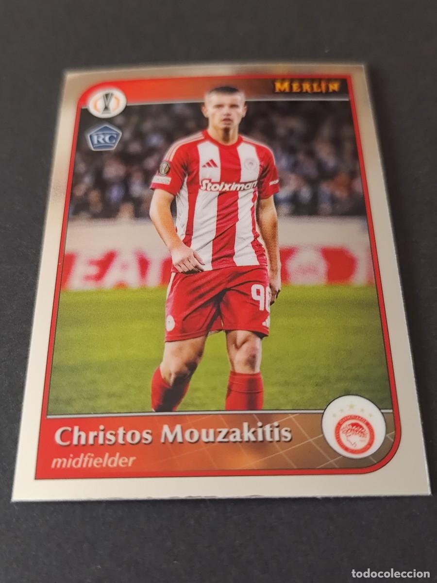 Figurine di Calcio: 134 CHRISTOS MOUZAKITIS OLYMPIACOS TOPPS MERLIN UEFA 2024/2025 24/25