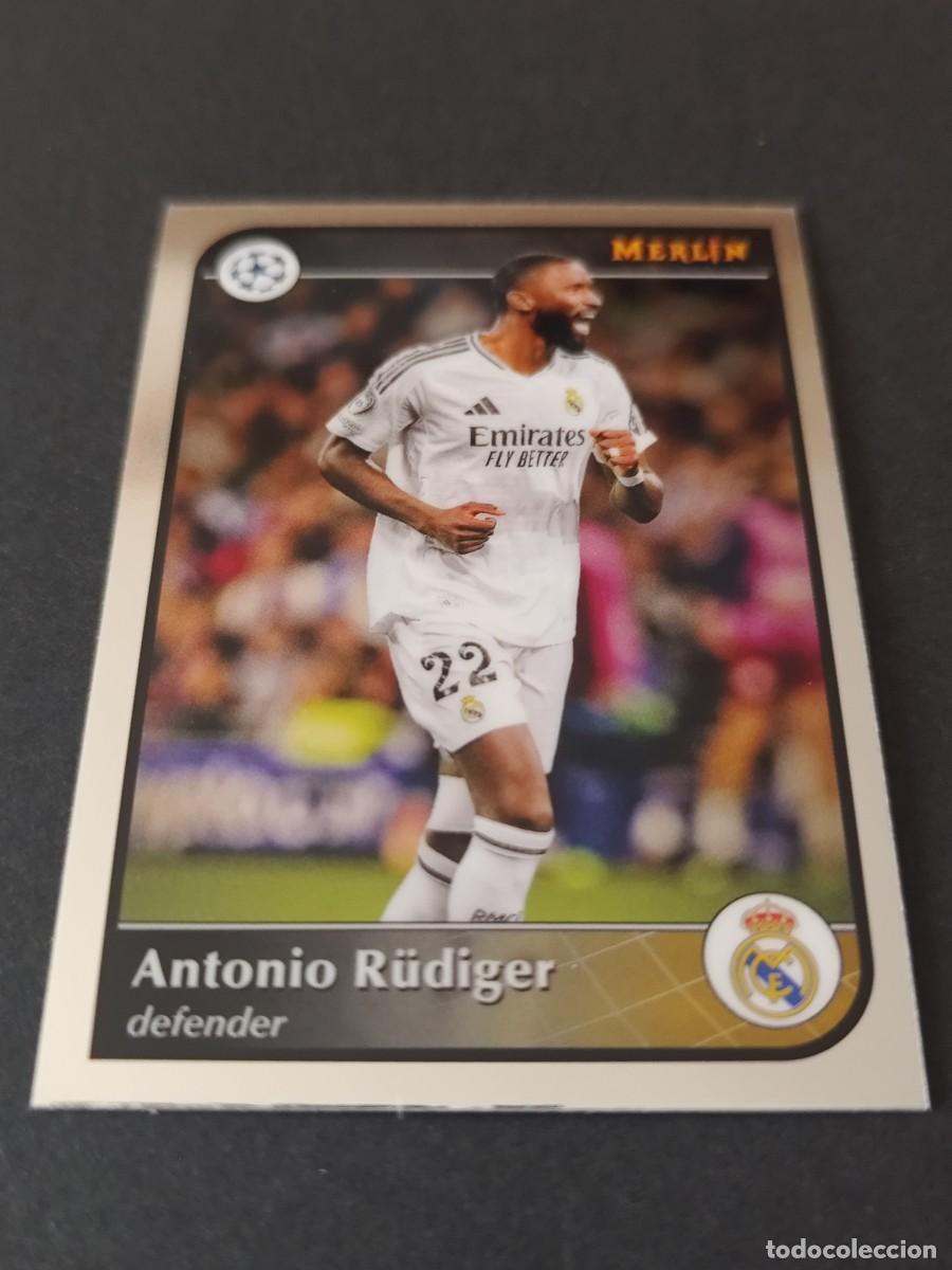 Fu&szlig;ball-Sticker: 152 ANTONIO RUDIGER REAL MADRID TOPPS MERLIN UEFA 2024/2025 24/25