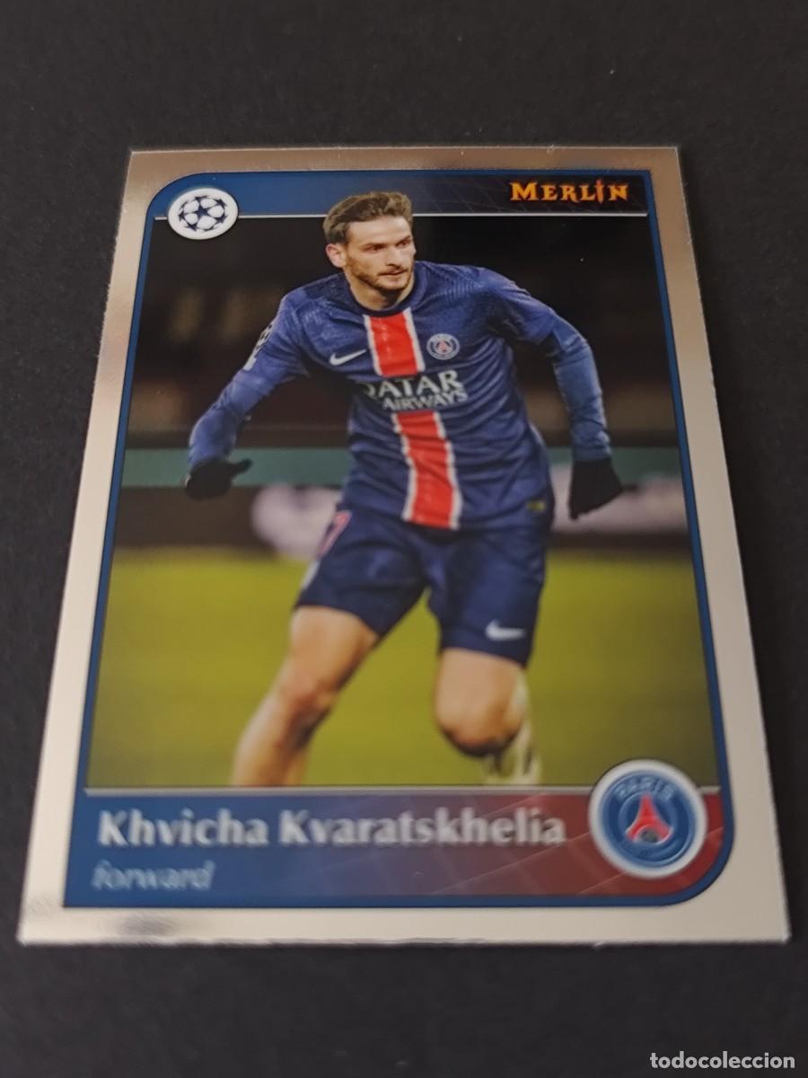 Football Stickers: 177 KHVICHA KVARATSKHELIA PARIS SAINT-GERMAIN PSG TOPPS MERLIN UEFA 2024/2025 24/25