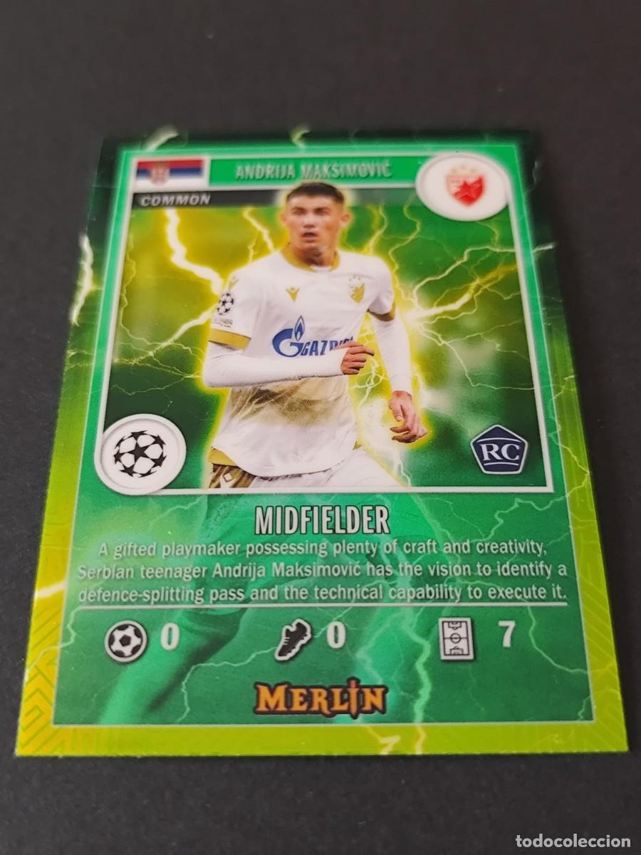 Fu&szlig;ball-Sticker: MG-35 ANDRIJA MAKSIMOVIC ESTRELLA ROJA BELGRADO MERLIN'S GAMERS TOPPS MERLIN UEFA 2024/2025 24/25