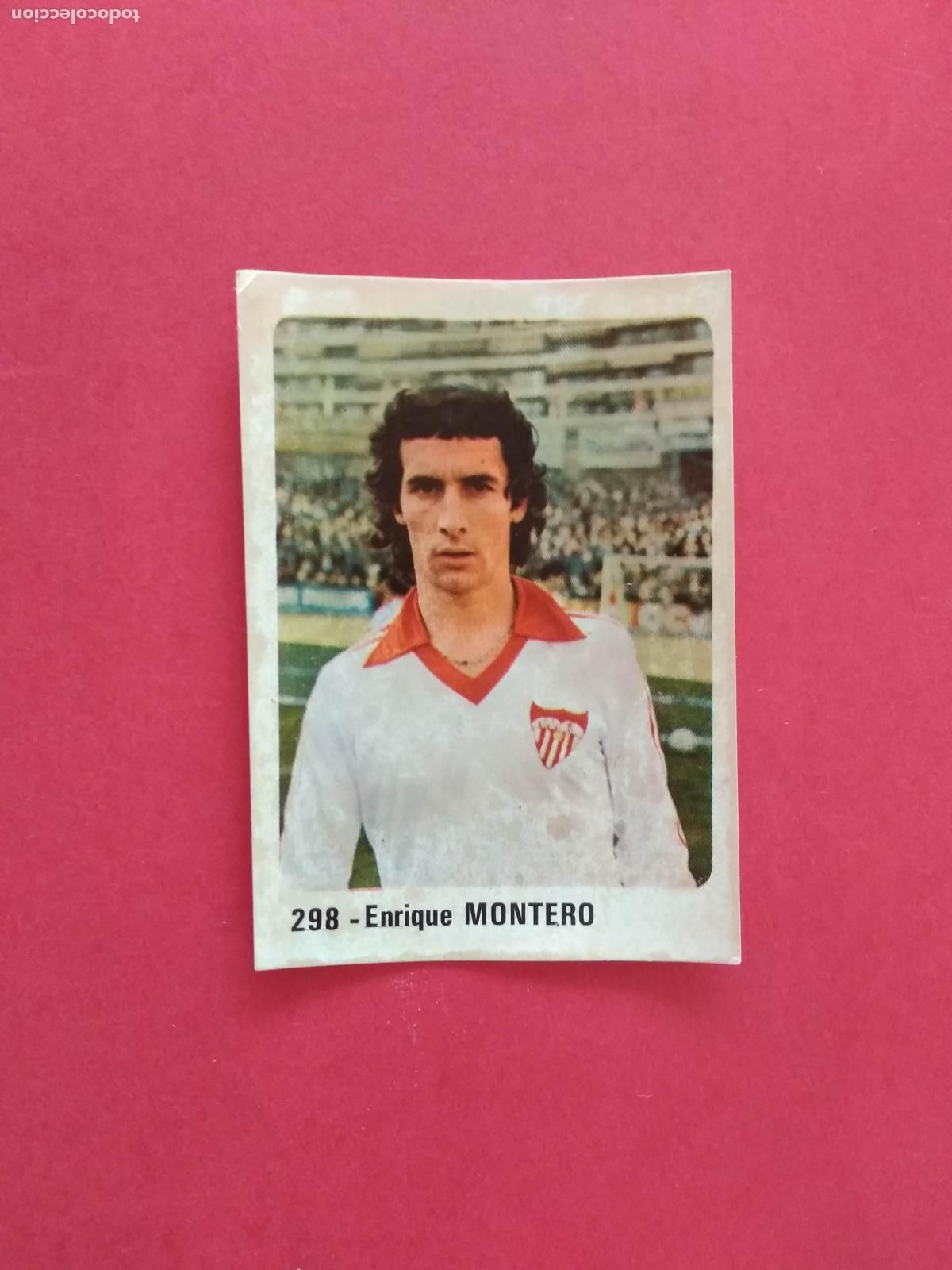 Cromos de f&uacute;tbol: CROMO CROM PANINI LIGA 80 81 1980 1981 CROMO SIN TRASERA N&ordm; 298 MONTERO SEVILLA