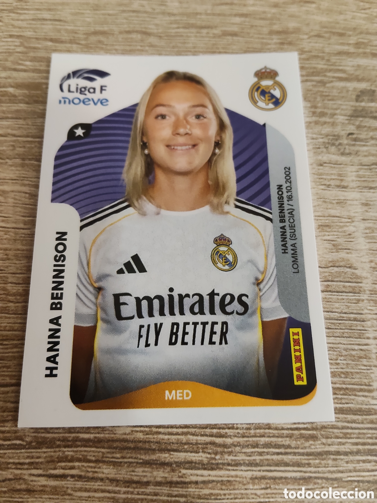 Figurine di Calcio: Panini liga F Moeve 2025 2026 25 26 272 B Hanna Bennison Real Madrid
