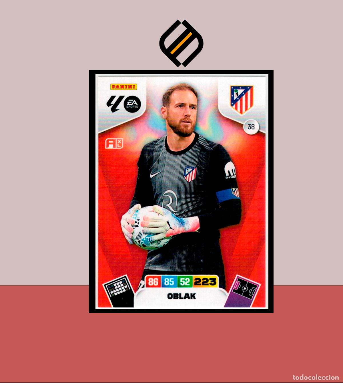 Cromos de F&uacute;tbol: ADRENALYN XL 2025 2026 PANINI N&ordm; 38 OBLAK ATL&Eacute;TICO MADRID CARD ALBUM COLECCI&Oacute;N LIGA