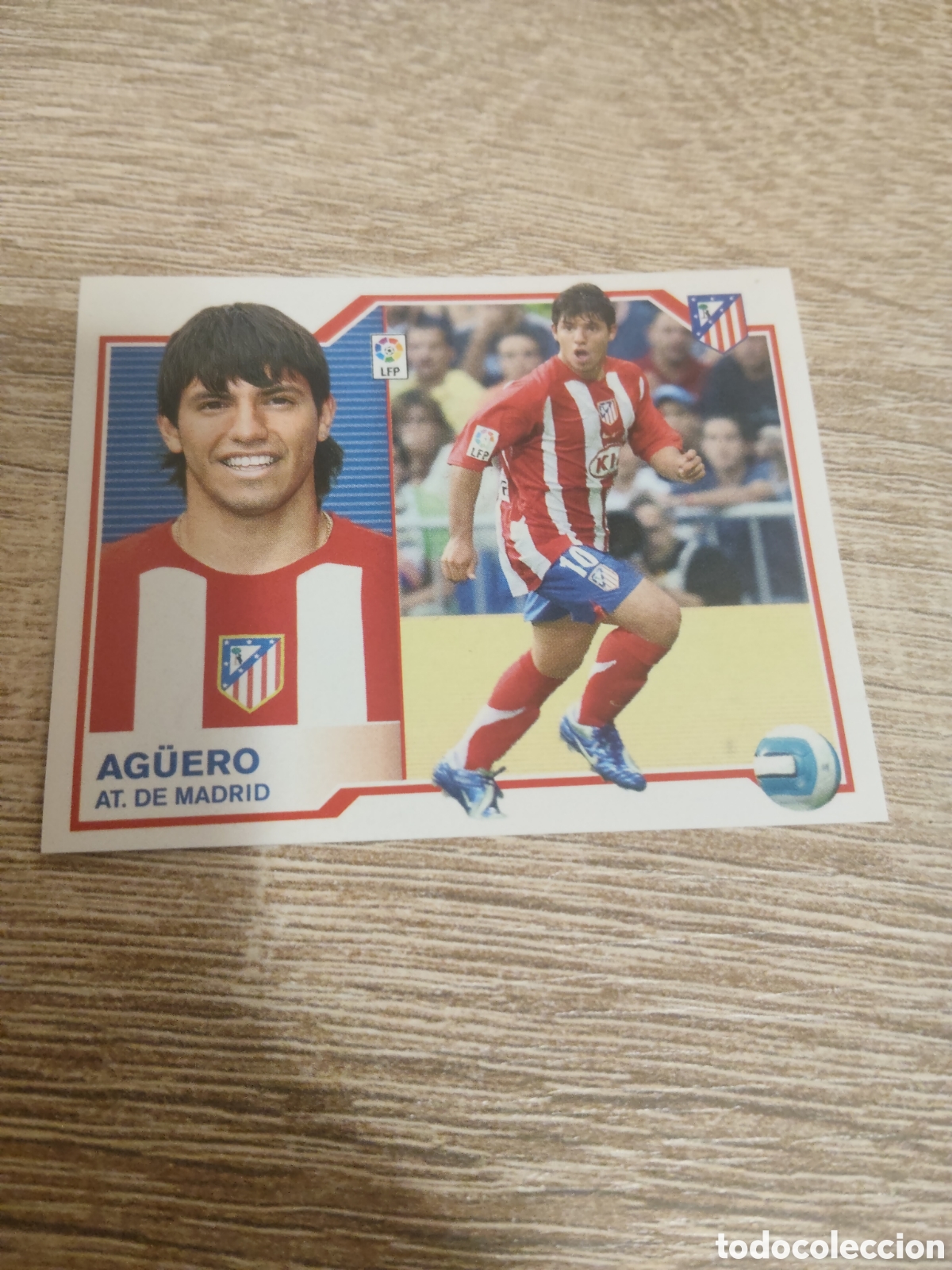 Cromos de Futebol: Ag&uuml;ero Atl&eacute;tico de Madrid liga 2007 2008 07 08 ediciones este