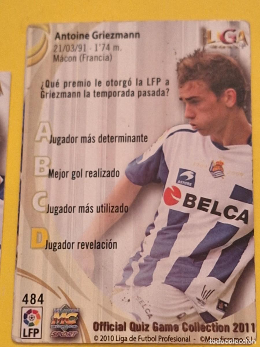 Figurine di Calcio: Alb MUNDICROMO 2010 2011 real sociedad griezmann rookie superstar 484 PUNTAS REDONDAS RARO. Leer
