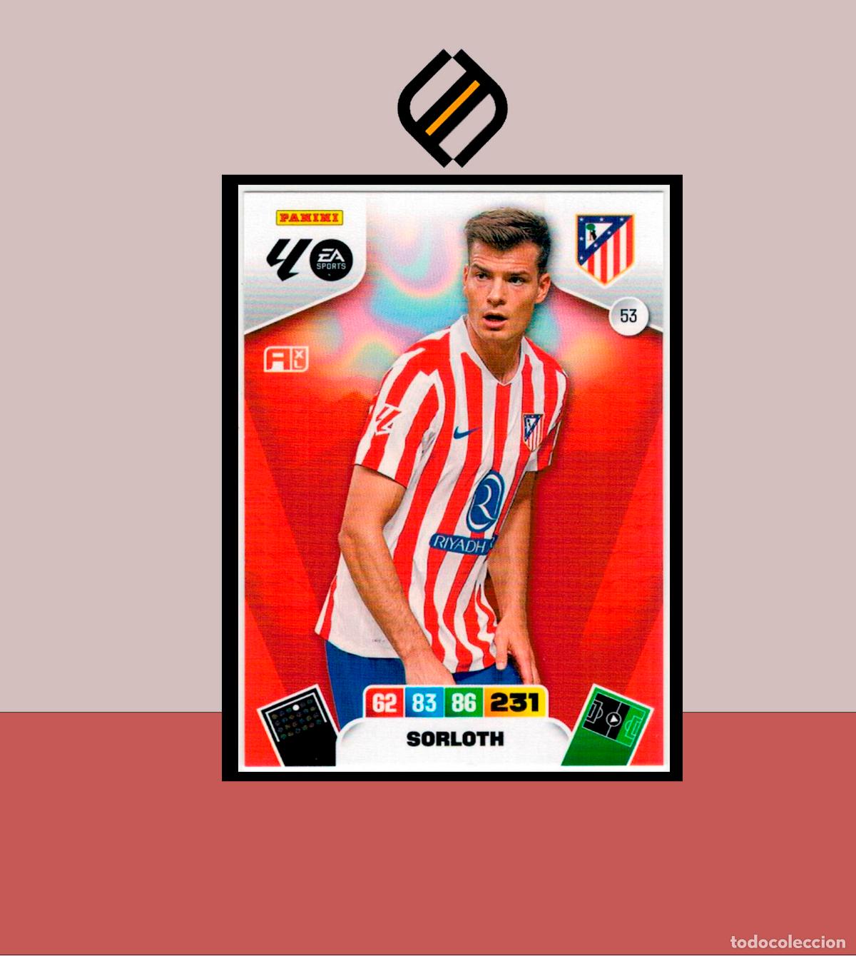 Fu&szlig;ball-Sticker: ADRENALYN XL 2025 2026 PANINI N&ordm; 53 SORLOTH ATL&Eacute;TICO MADRID CARD ALBUM COLECCI&Oacute;N LIGA