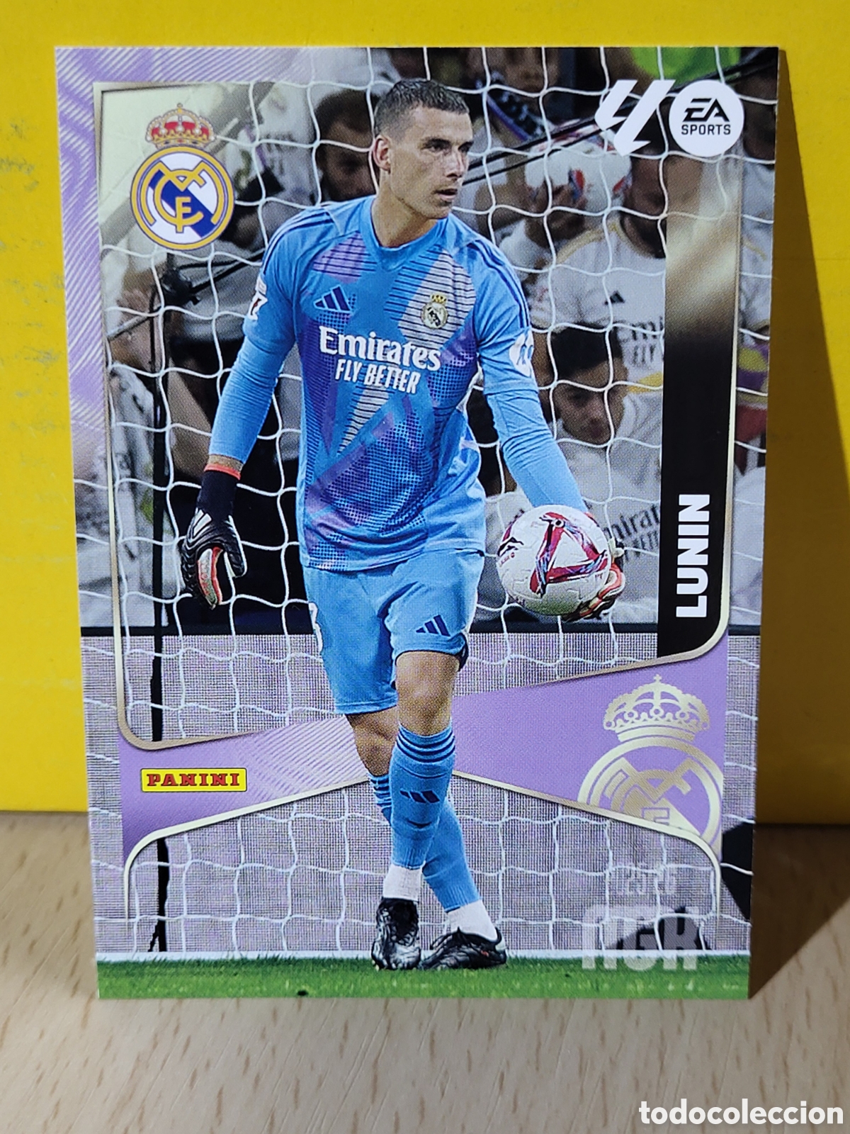 Cromos de f&uacute;tbol: LUNIN REAL MADRID N&ordm; 219 MGK 2025 2026 25 26 PANINI