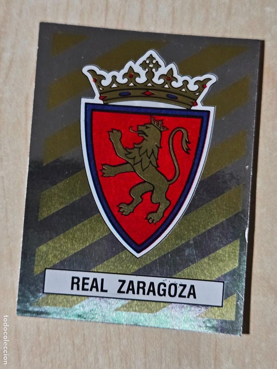 Cromos de F&uacute;tbol: CROMO N&ordm; 386 ESCUDO - FUTBOL 88 PANINI - SIN PEGAR - REAL ZARAGOZA