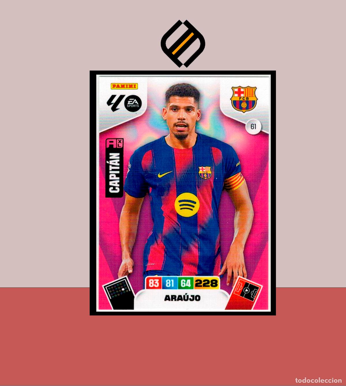 Figurine di Calcio: ADRENALYN XL 2025 2026 PANINI N&ordm; 61 ARA&Uacute;JO CAPIT&Aacute;N BARCELONA BAR&Ccedil;A CARD ALBUM COLECCI&Oacute;N LIGA