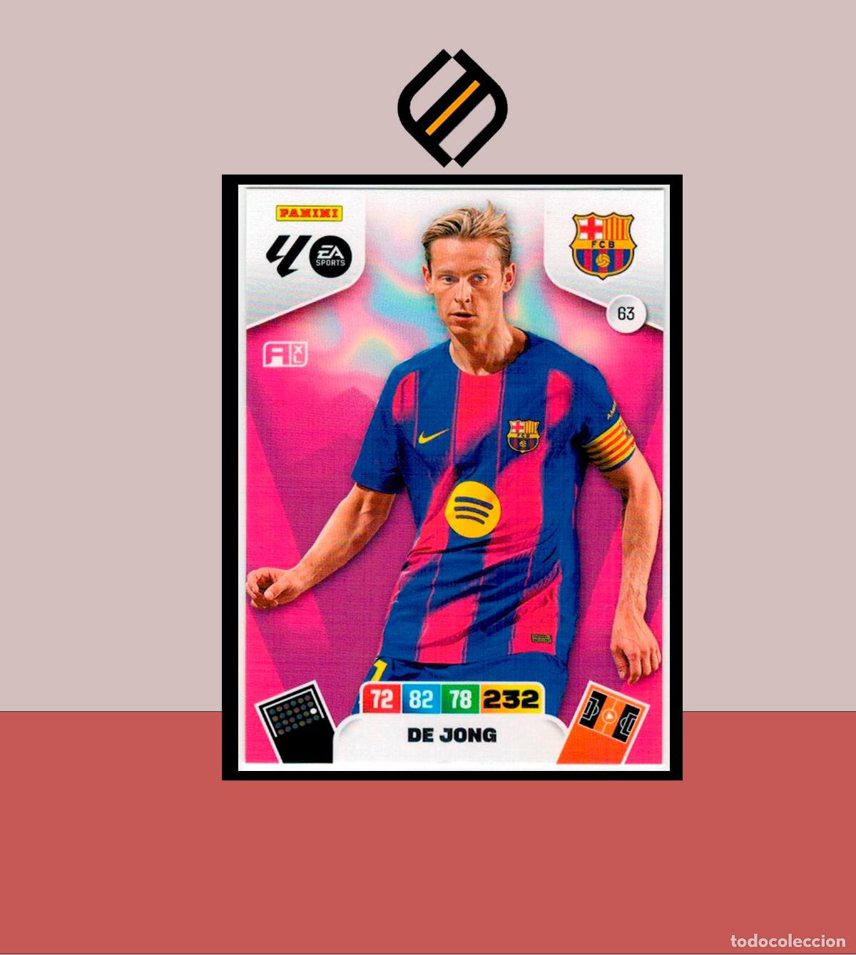 Figurine di Calcio: ADRENALYN XL 2025 2026 PANINI N&ordm; 63 DE JONG BARCELONA BAR&Ccedil;A CARD ALBUM COLECCI&Oacute;N LIGA