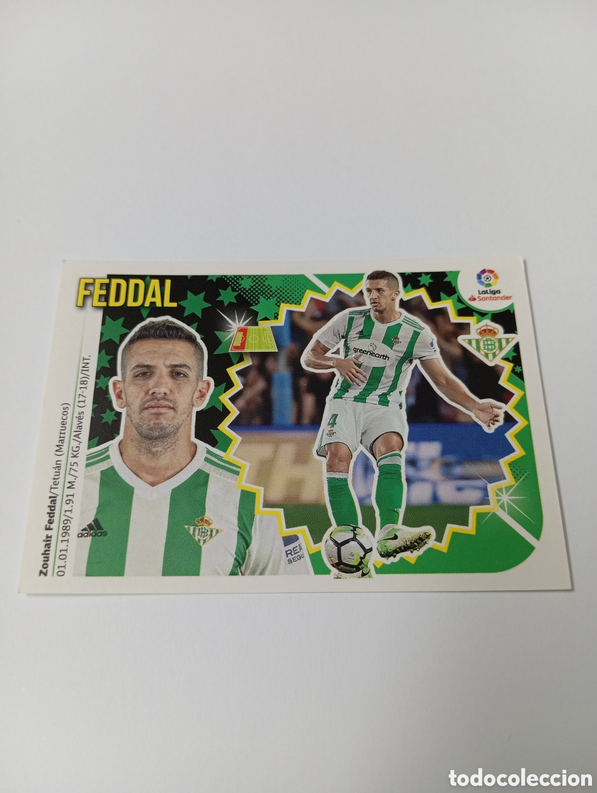 Cromos de F&uacute;tbol: Feddal 4 Betis liga este 18-19 panini 2018 2019