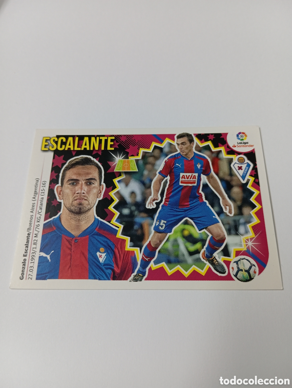 Fu&szlig;ball-Sticker: Escalante 8 A Eibar liga este 18-19 panini 2018 2019