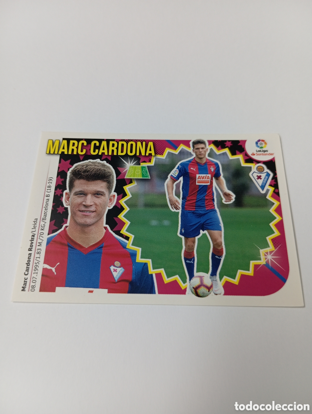 Fu&szlig;ball-Sticker: Marc Cardona 15 BIS Eibar liga este 18-19 panini 2018 2019