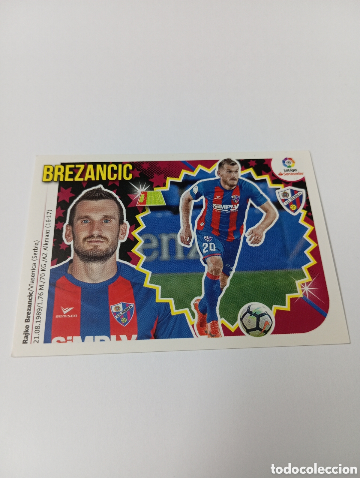 Fu&szlig;ball-Sticker: Brezancic 7 A Huesca liga este 18-19 panini 2018 2019