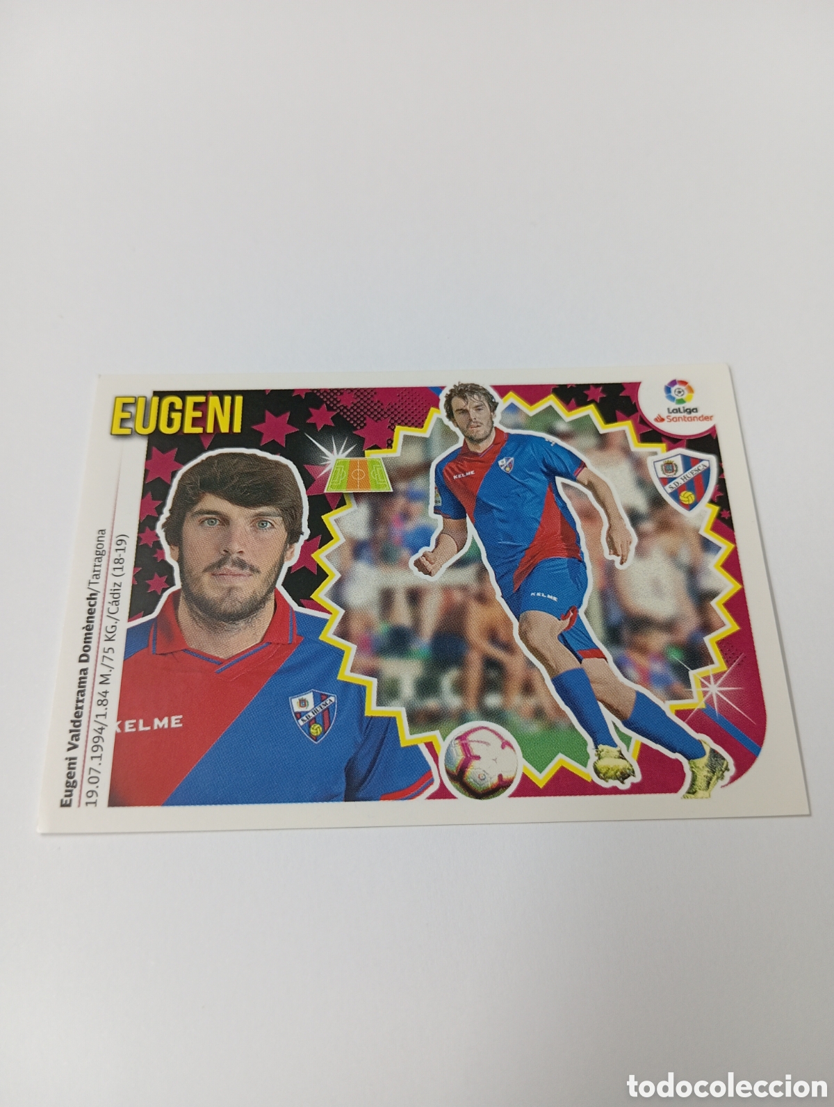Fu&szlig;ball-Sticker: Eugeni 7 B Huesca liga este 18-19 panini 2018 2019