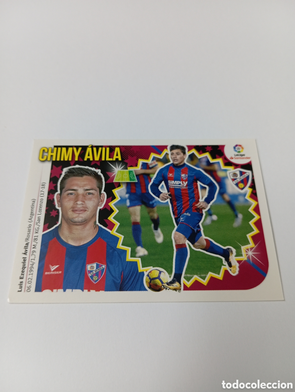 Fu&szlig;ball-Sticker: Chimy &Aacute;vila 15 Huesca liga este 18-19 panini 2018 2019