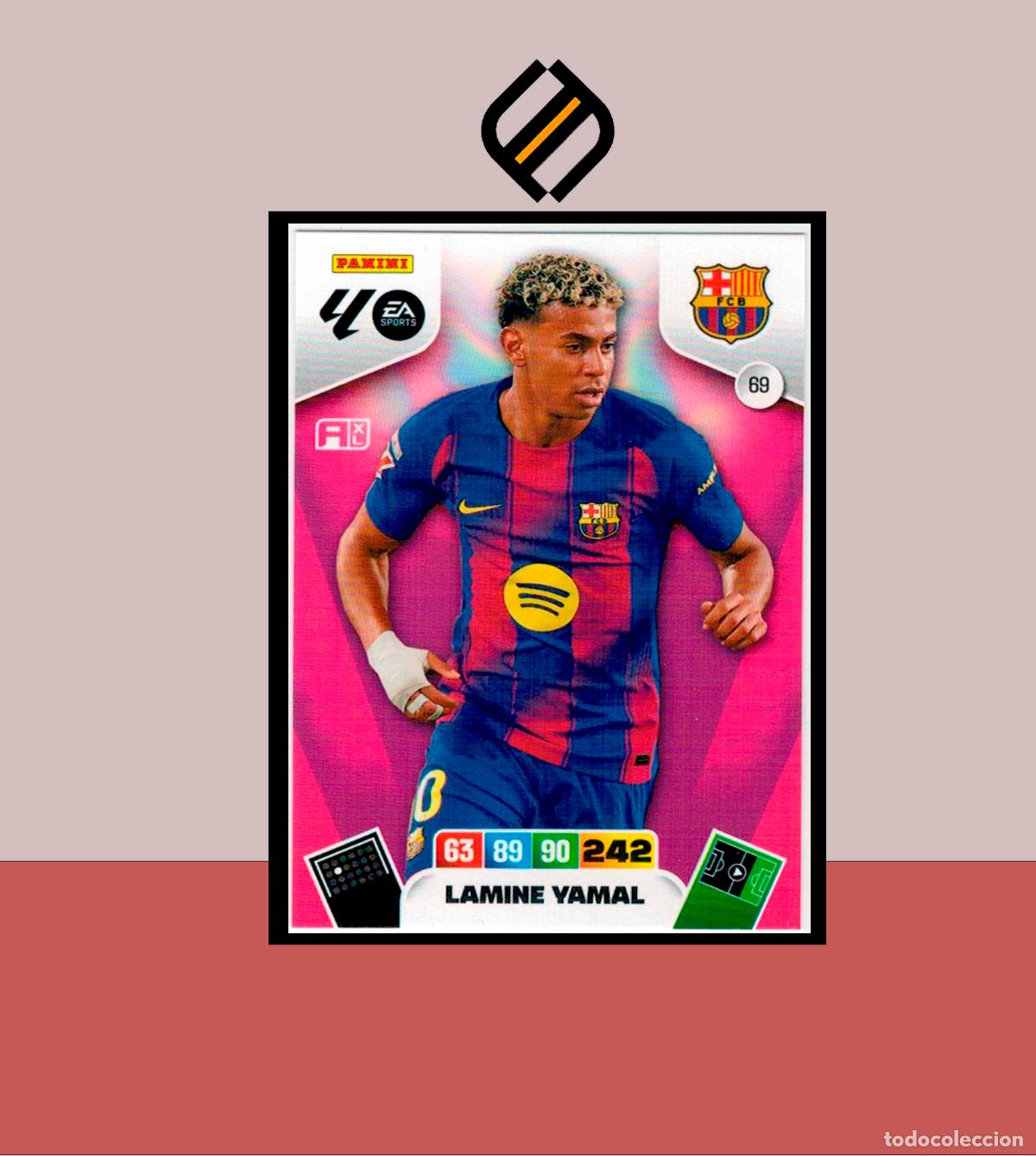 Cromos de F&uacute;tbol: ADRENALYN XL 2025 2026 PANINI N&ordm; 69 LAMINE YAMAL BARCELONA BAR&Ccedil;A CARD ALBUM COLECCI&Oacute;N LIGA