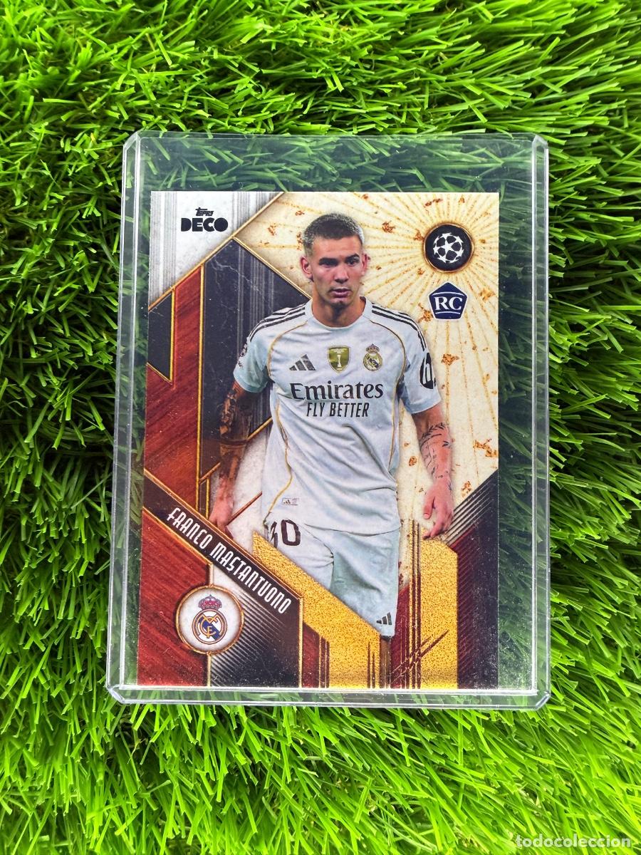 Figurine di Calcio: Franco Mastantuono Rookie Card L&acute;Nouvel Espirit Real Madrid CF Topps Deco 25 26