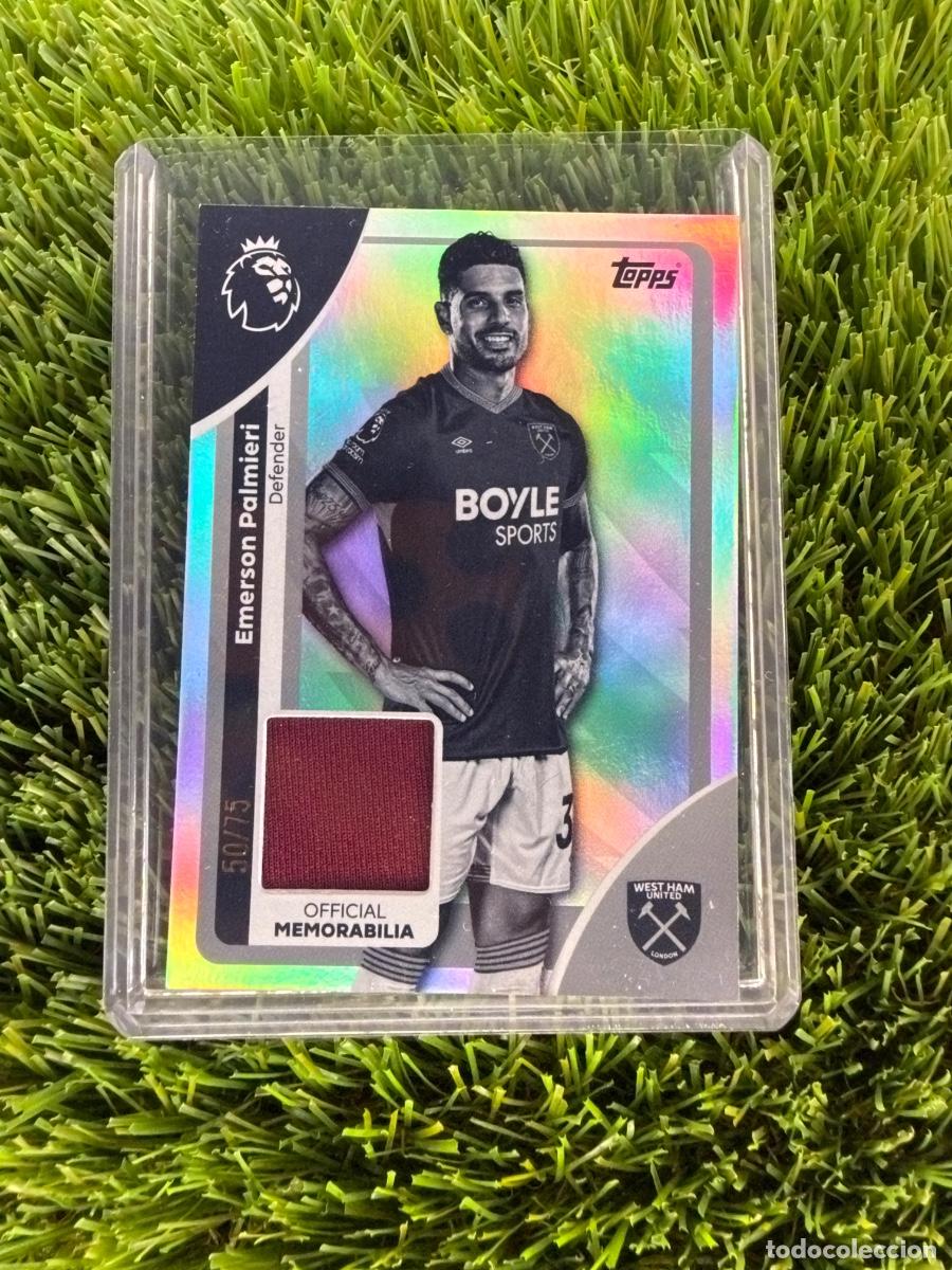 Fu&szlig;ball-Sticker: RE-EME Emerson Palmieri Relic Numerado 50/75 West Ham United Topps Premier League 25 26